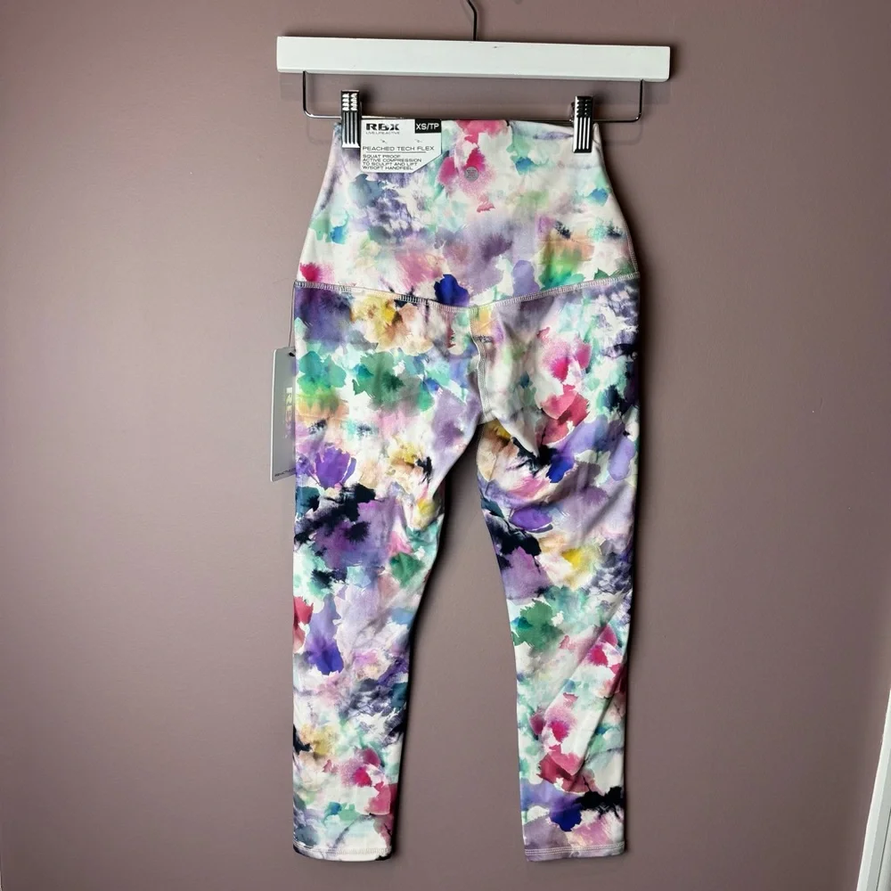 RBX Mulitcolor Capri Length Legging XS
